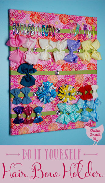 Diy Hair Bow Holder From Art Canvas