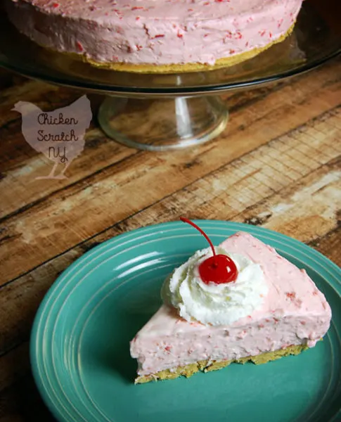 Whip up a sweet dessert with this Shirley Temple No Bake Cheesecake recipe. Made with cream cheese, maraschino cherries and real whipped cream in a lemon Oreo crust it's sure to be a hit