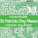 free printable st. patrick's day maze