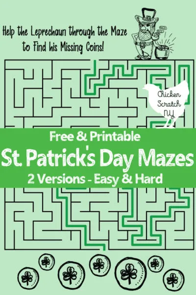 free printable st. patrick's day maze