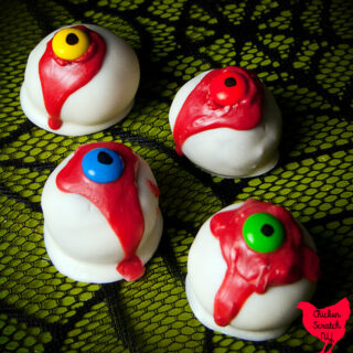 Bleeding Eyeball Halloween Oreo Truffles