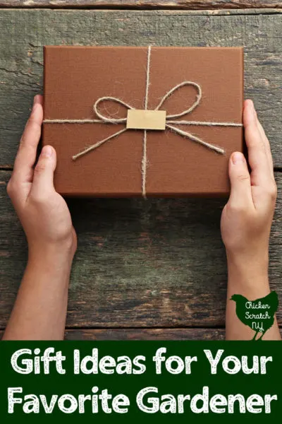 two hands holding a kraft paper covered box with a twine bow