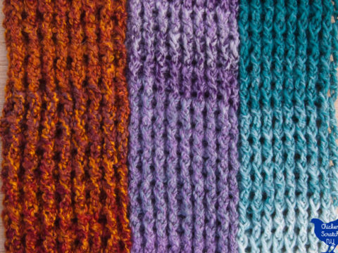 two tone crochet scarf pattern