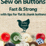 how to sew on a button quickly