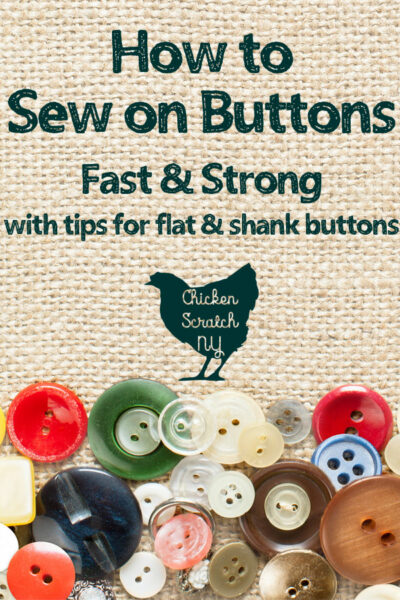 how to sew on a button quickly