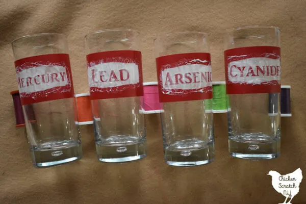 Pick Your Poison Easy DIY Etched Drinking Glasses