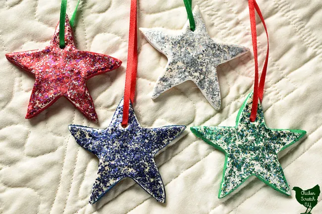 Painted Salt Dough Ornaments