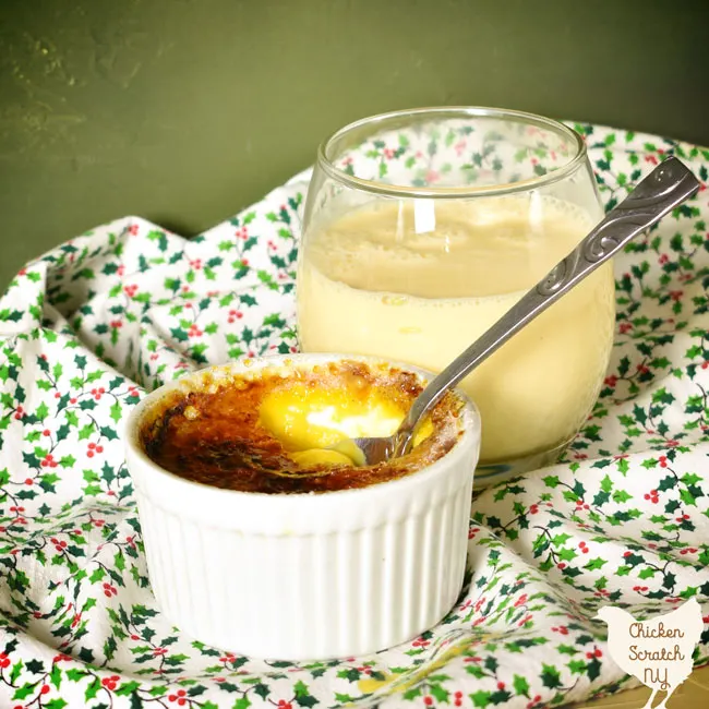 eggnog creme brulee