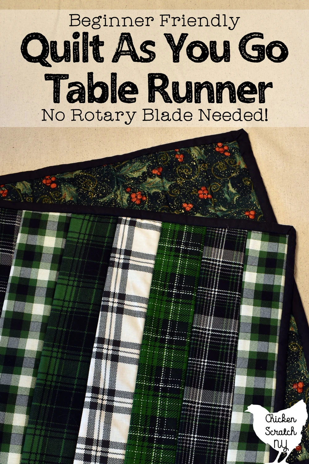 Quilt As You Go Table Runner