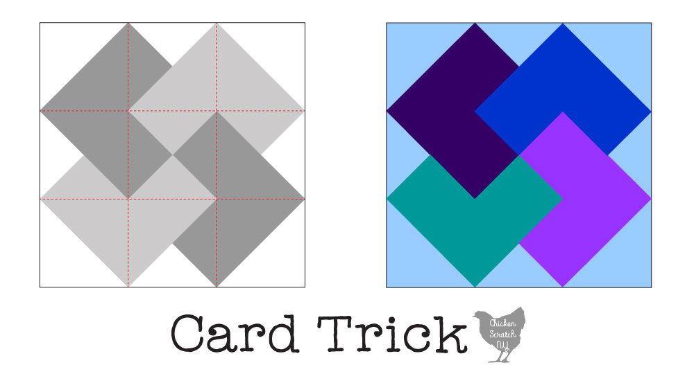 easy card trick quilt block