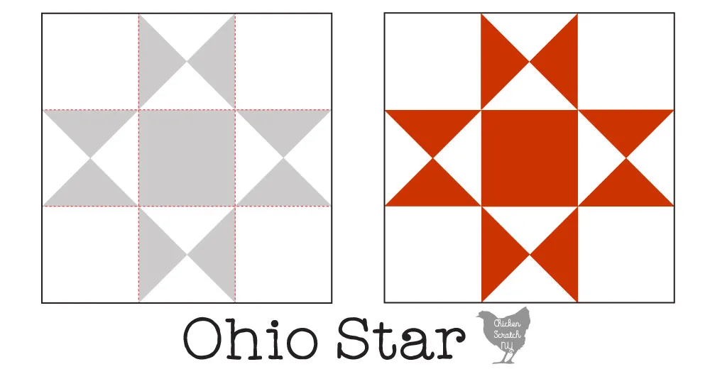 Ohio Star Barn Quilt Quilt Block
