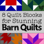 computer generated images of quilt blocks used for barn quilts