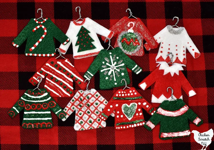 Christmas sweater decorations hotsell