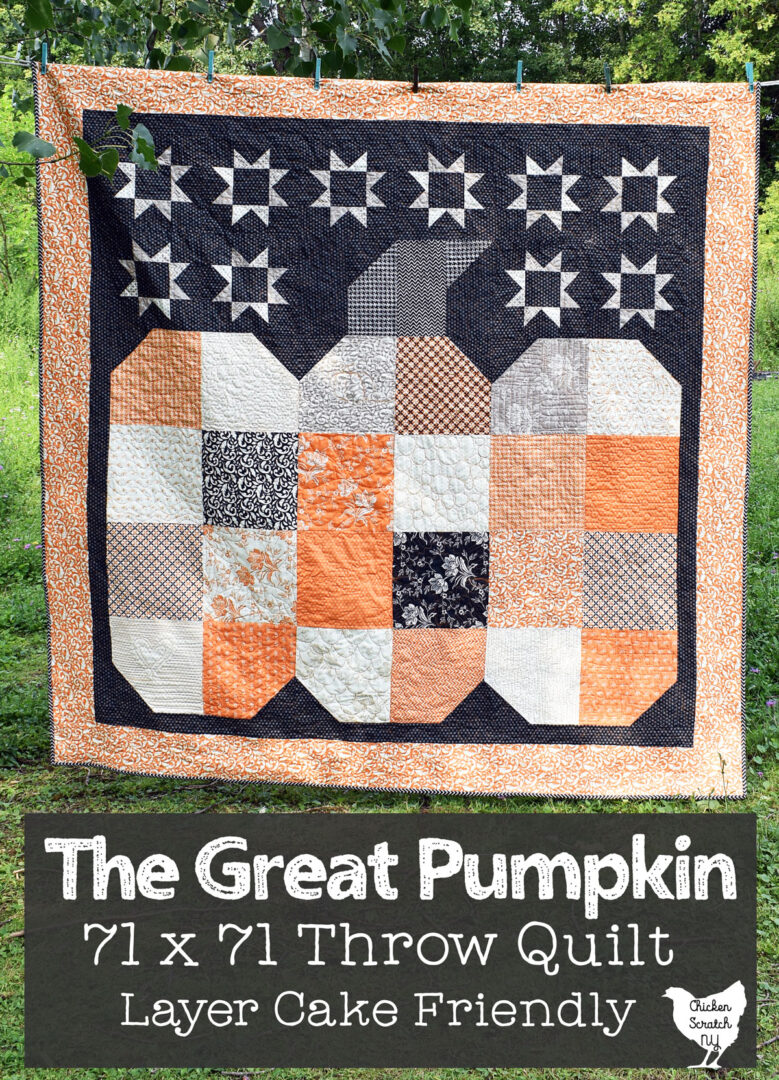 The Great Pumpkin Quilt - Layer Cake Pattern