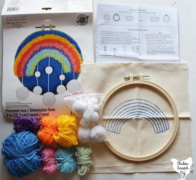 Dimensions Punch Needle Kit Rainbow