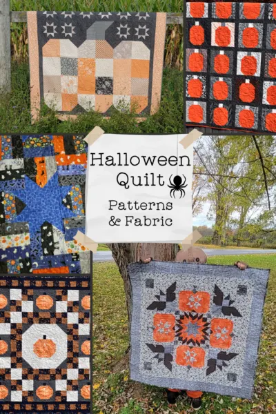collection of Halloween quilts