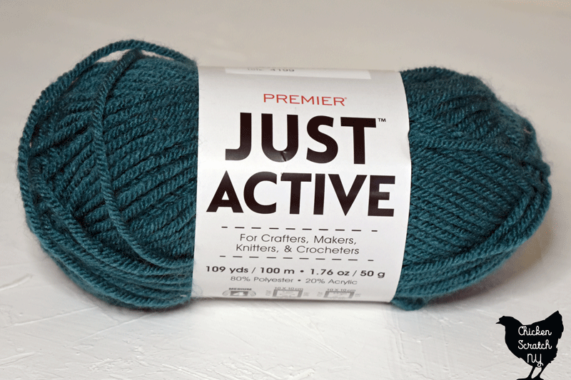 just active yarn in teal