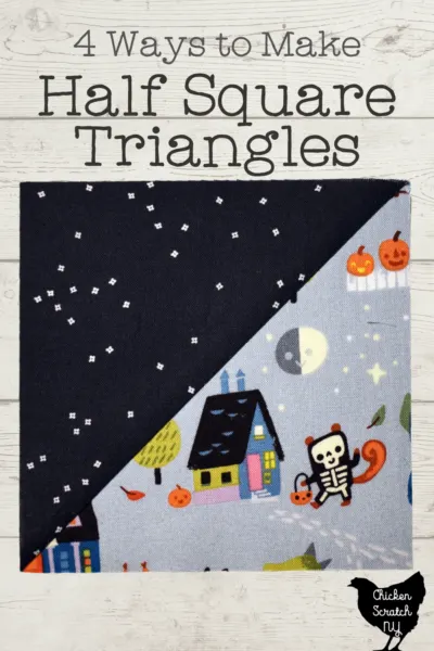 Learn to make perfect Half Square Triangles with this ruler