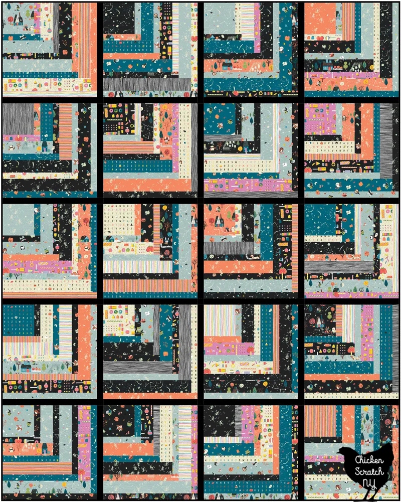 basic crystal lake quilt layout