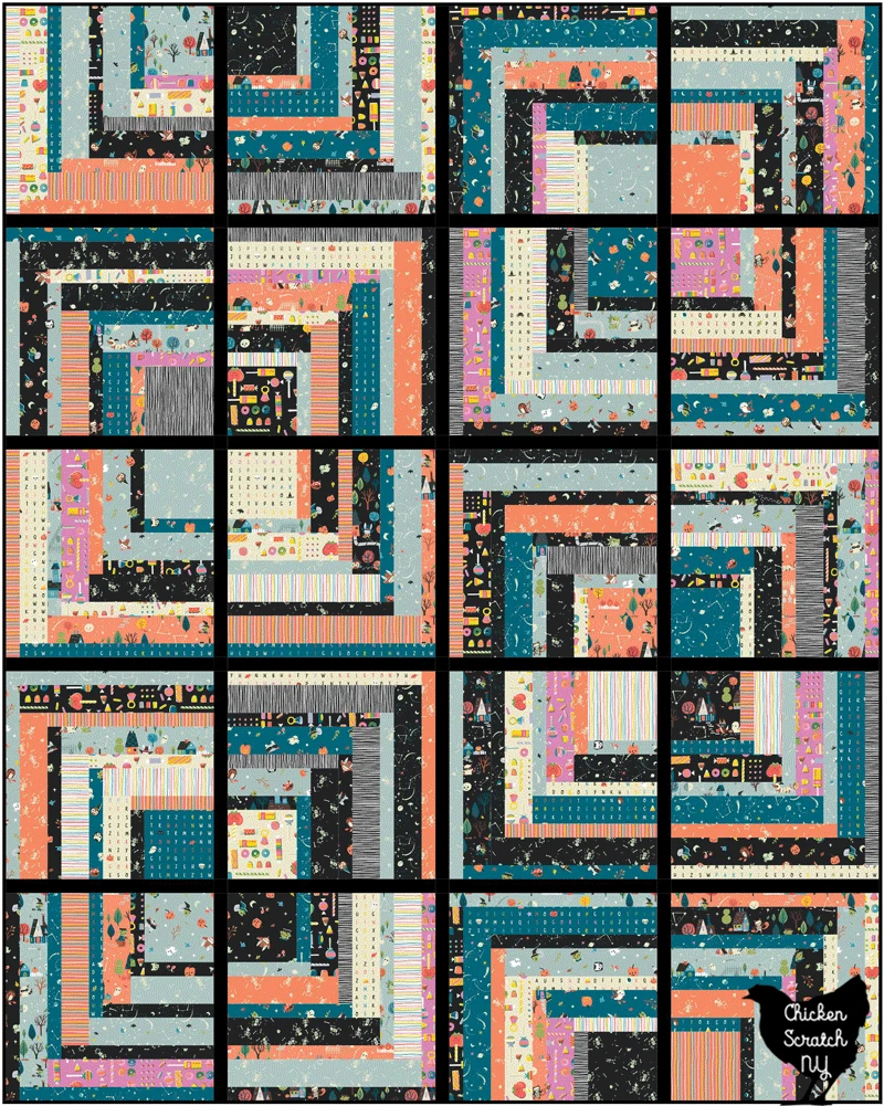 Box crystal lake quilt layout