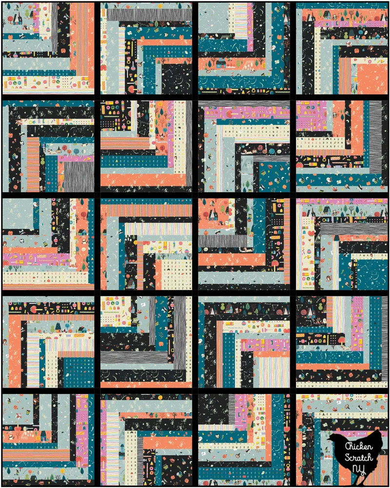 zig zag crystal lake quilt layout