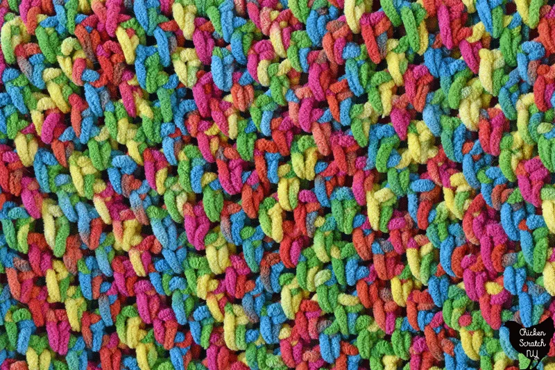 Bernat Massive Moss Stitch Crochet Blanket Pattern
