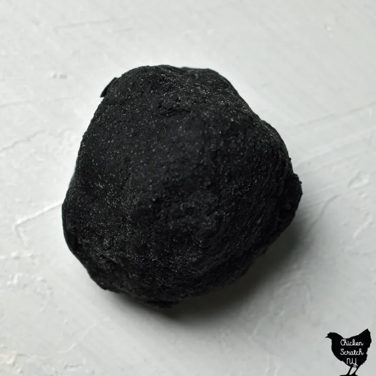 single black lump of coal bubble bar