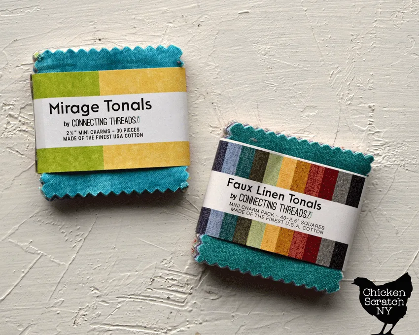 two mini-charm packs from Connecting Threads