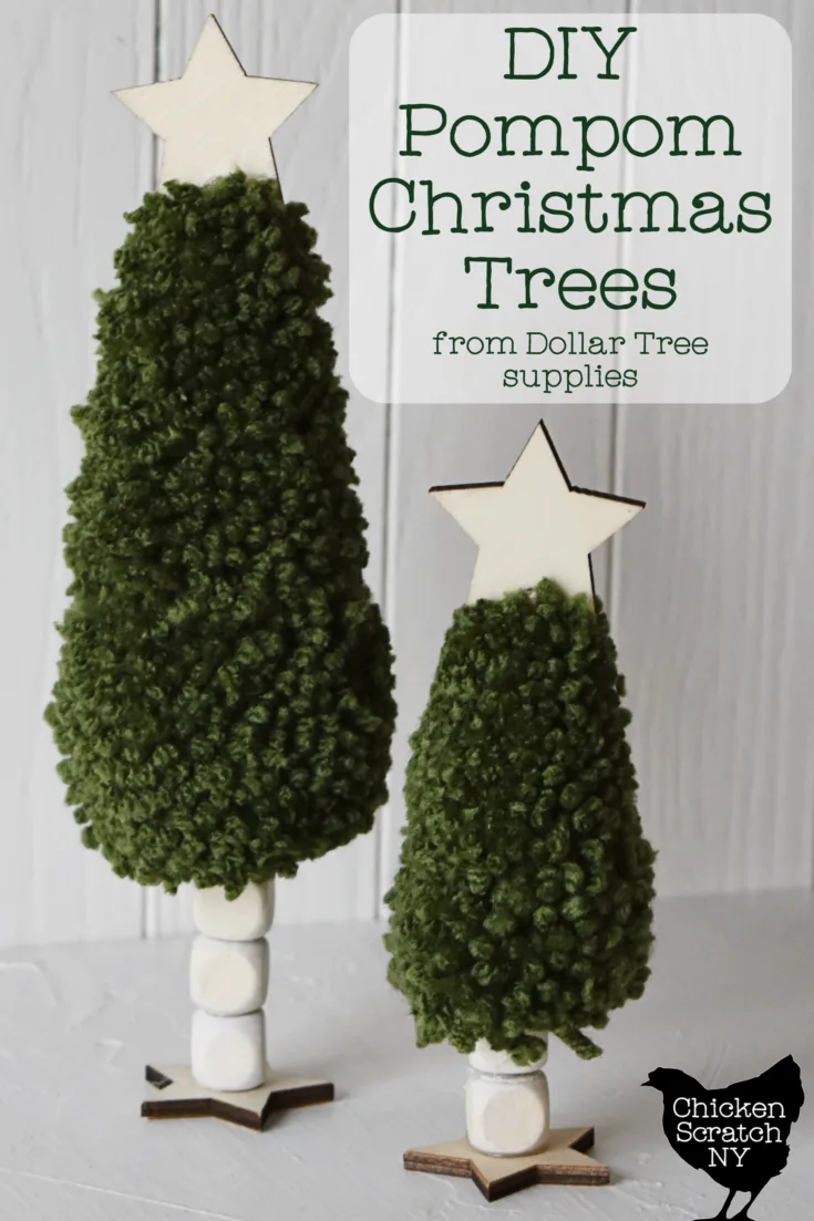 Easy Mini Pom Pom Christmas Tree DIY Craft - Mom Spark - Mom Blogger