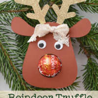 lindt truffle reindeer ornament