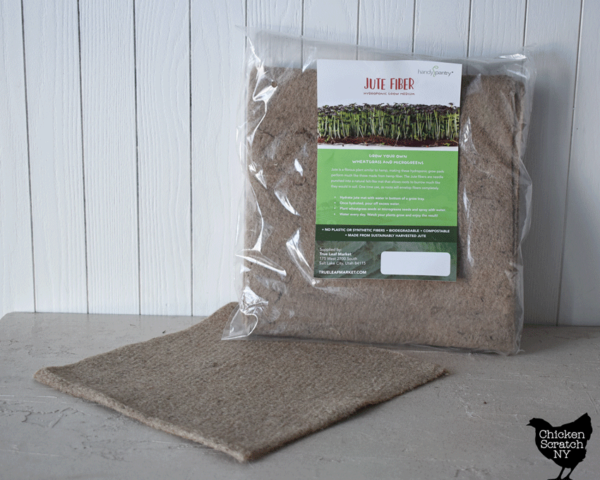jute grow mats for hydroponic microgreens